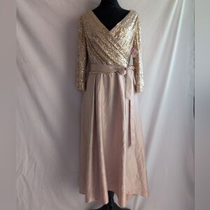 sachin and babi light blue dress Alex Evenings 81122627